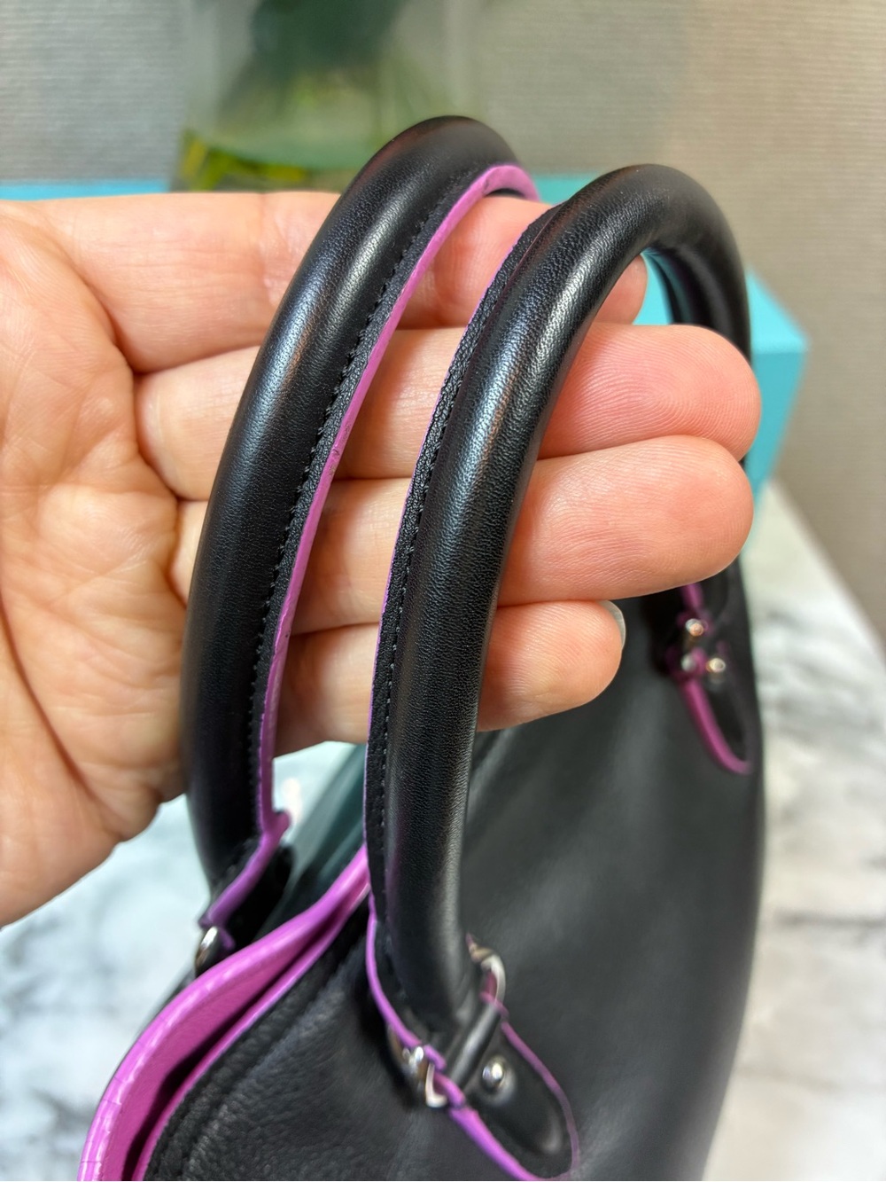 Loewe Flamenco Mini Black & Purple Rare Crossbody Bag - Excellent Condition🔥 - Picture 7 of 16